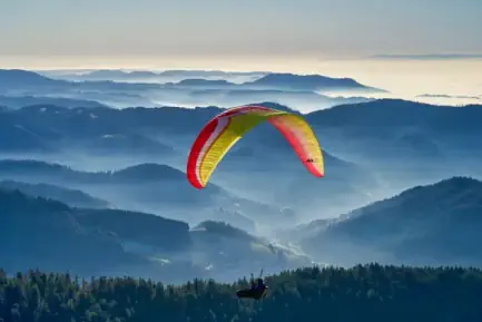 Gleitschirmfliegen am Kandel